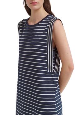 Kleid Vila Viveriana Marine Streifen für Frauen