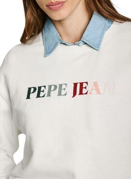 Sweatshirt Pepe Jeans Reagan weiß für Damen