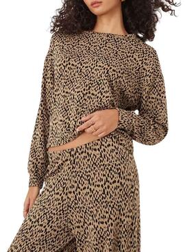 Bluse Vila Nerea braun für Damen