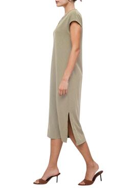 Kleid Vila Viadoria in Beige für Damen