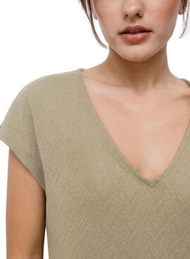Kleid Vila Viadoria in Beige für Damen