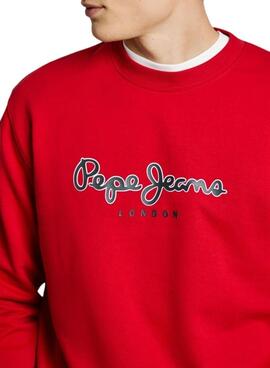 Sweatshirt Pepe Jeans Duke in Rot für Herren