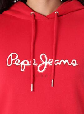 Sweatshirt Pepe Jeans Maddy rot für Damen