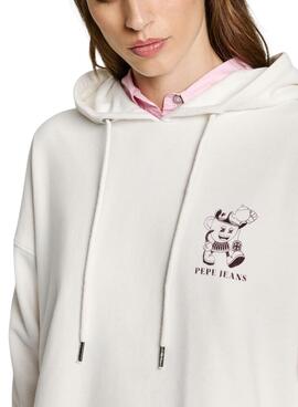 Sweatshirt Pepe Jeans Raylin weiß für Damen
