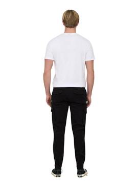 Hose Only and Sons Carter Cargo Schwarz für Herren