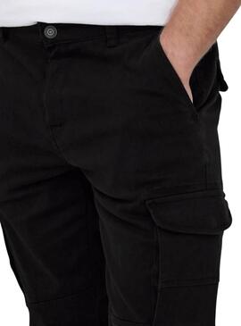 Hose Only and Sons Carter Cargo Schwarz für Herren