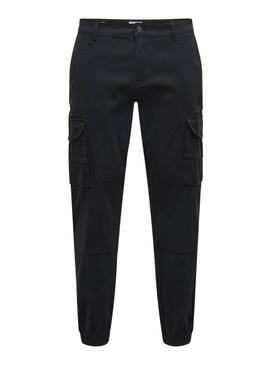 Hose Only and Sons Carter Cargo Schwarz für Herren