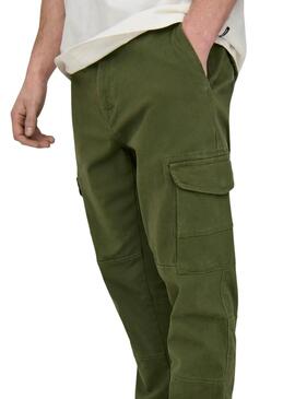 Hose Only and Sons Carter Cargo grün für Herren.
