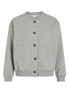 Bomberjacke Vila Vimarin in Grau für Damen