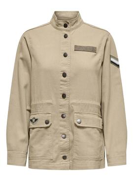 Jacke Only New Drew beige für Damen