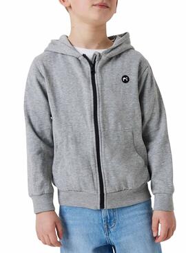 Kapuzenpullover Name It Vimo grau für Jungen