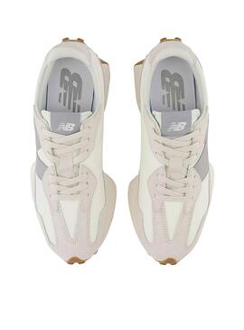 Sneaker New Balance 327 Weiß und Blau für Frauen