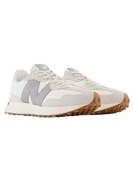 Sneaker New Balance 327 Weiß und Blau für Frauen