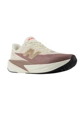 Turnschuhe New Balance Fuelcell Rebel V5 in Beige und Lila für Herren