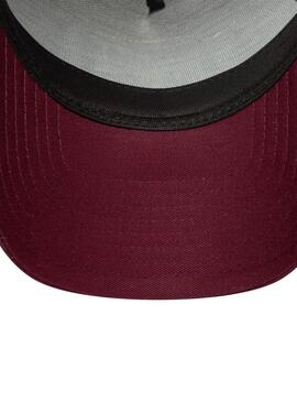 Kappe New Era Patch 9Forty Trucker bordeauxrot für Herren