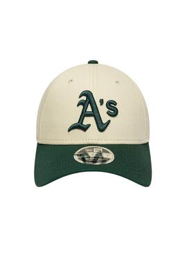 Mütze New Era Oakland Athletics beige und grün
