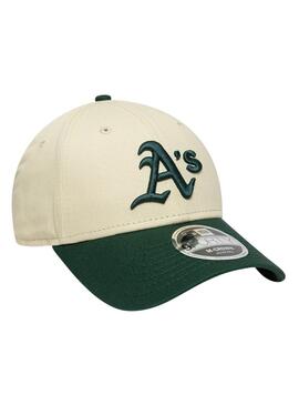 Mütze New Era Oakland Athletics beige und grün