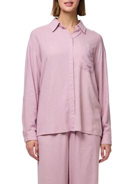 Bluse Pieces Pia in Rosa für Damen