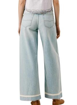 Jeanshose Pepe Jeans Wide Trun Up für Frauen.