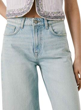 Jeanshose Pepe Jeans Wide Trun Up für Frauen.