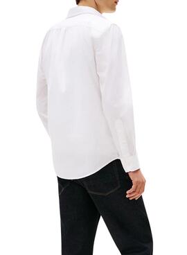 Weißes Tommy Hilfiger Core Flex Hemd für Herren.