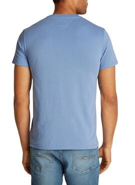 T-Shirt Tommy Jeans Varsity Pop in Blau für Herren