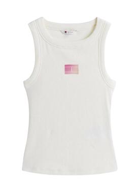 T-Shirt Tommy Jeans Gradient weiß für Damen