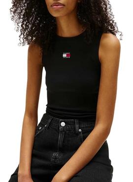 Tank Top Tommy Jeans Tank Top schwarz für Damen