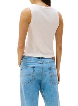 Tommy Jeans Tank Top in Weiß für Damen