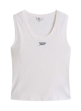 Tommy Jeans Tank Top in Weiß für Damen