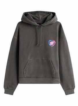 Sweatshirt Tommy Jeans Neon Grau für Damen