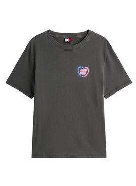 T-Shirt Tommy Jeans Neon Grau für Damen