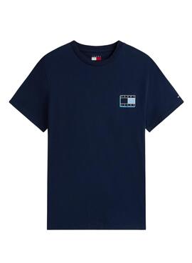 T-Shirt Tommy Jeans Slim Pop in Marineblau für Herren