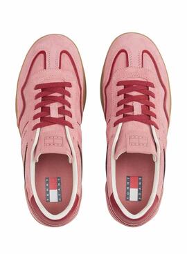 Turnschuhe Tommy Jeans Greenwich Himbeere für Damen.