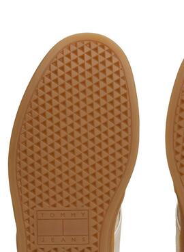 Turnschuhe Tommy Jeans Greenwich aus Textil in Beige für Damen.