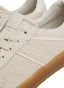 Turnschuhe Tommy Jeans Greenwich aus Textil in Beige für Damen.