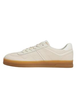 Turnschuhe Tommy Jeans Greenwich aus Textil in Beige für Damen.