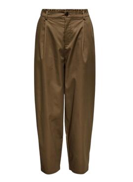 Hose „Only Casil“ in Braun für Damen.