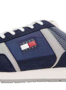 Turnschuhe Tommy Jeans Runner Casual blau für Herren