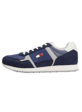 Turnschuhe Tommy Jeans Runner Casual blau für Herren