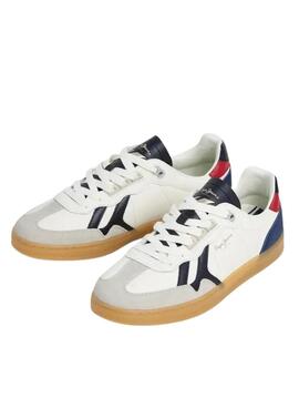 Sneaker Pepe Jeans aus weißem Leder für Herren
