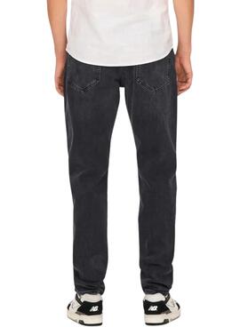 Jeans Only and Sons Yoke con corte cónico en negro para hombre
