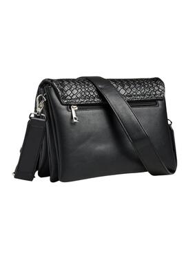Tasche Pieces Jenni Geflochten Schwarz für Damen