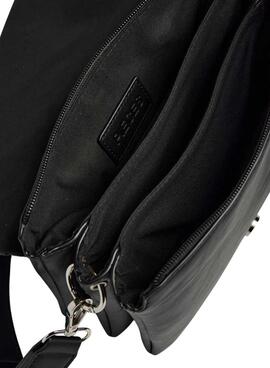 Tasche Pieces Jenni Geflochten Schwarz für Damen
