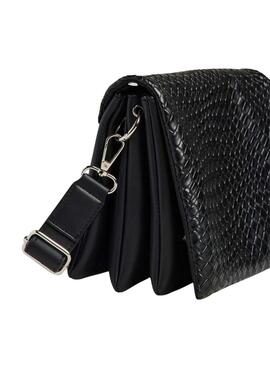 Tasche Pieces Jenni Geflochten Schwarz für Damen