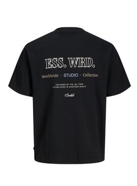 T-Shirt Jack and Jones Urban schwarz für Herren.