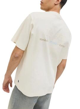 T-Shirt Jack and Jones Urban beige für Herren