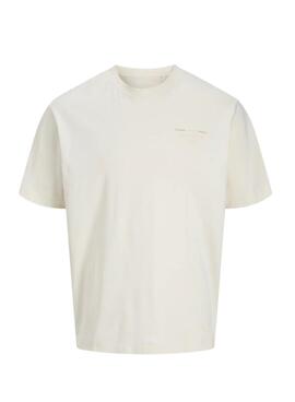 T-Shirt Jack and Jones Urban beige für Herren