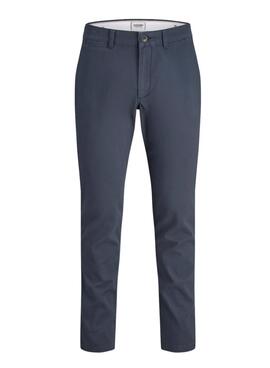 Hose chinesisch Jack und Jones Marco Marineblau für Herren.