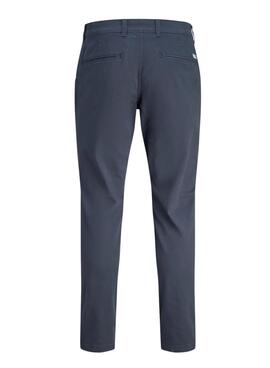 Hose chinesisch Jack und Jones Marco Marineblau für Herren.